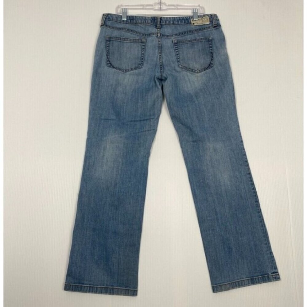 Vintage Converse Womens Size 14 Jeans 1974 Hip Huggers Blue Denim Hong Kong